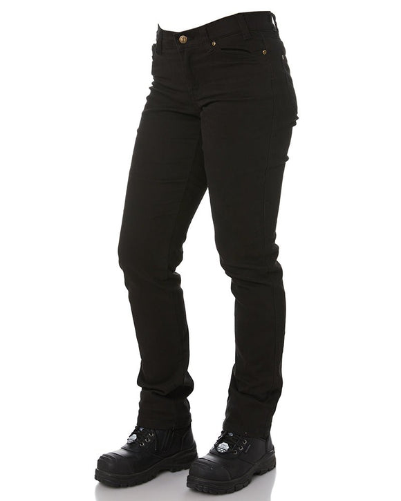 Ladies Cotton Stretch Jeans - Black - AJP Industrial Supplies - ritemate - rmpc015 - blk - 6