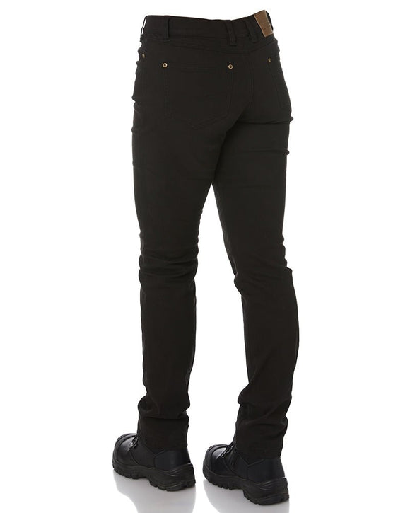 Ladies Cotton Stretch Jeans - Black - AJP Industrial Supplies - ritemate - rmpc015 - blk - 6
