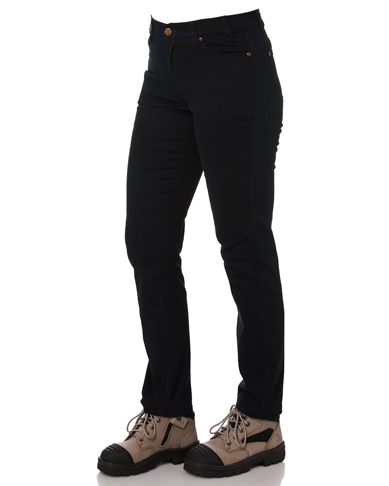 Ladies Cotton Stretch Jeans - Ink - AJP Industrial Supplies - ritemate - rmpc015 - i - 6