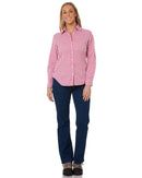 Ladies LS Check Shirt - Pink/White - AJP Industrial Supplies - *ritemate - rmpc003 - pw - 6
