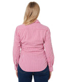 Ladies LS Check Shirt - Pink/White - AJP Industrial Supplies - *ritemate - rmpc003 - pw - 6