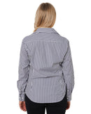 Ladies LS Shirt - Navy/White - AJP Industrial Supplies - ritemate - rmpc013 - nw - 6