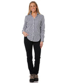 Ladies LS Shirt - Navy/White - AJP Industrial Supplies - ritemate - rmpc013 - nw - 6