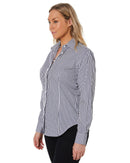 Ladies LS Shirt - Navy/White - AJP Industrial Supplies - ritemate - rmpc013 - nw - 6