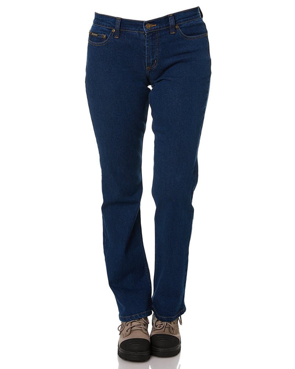 Ladies Stretch Denim Jeans - Denim - AJP Industrial Supplies - ritemate - rm220lsd - 6