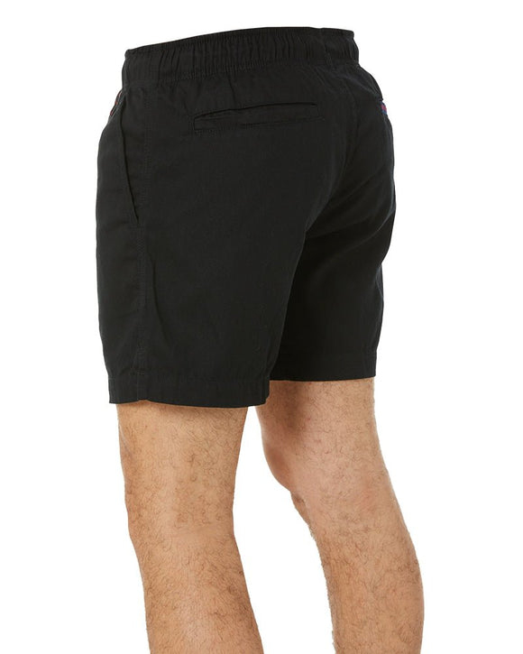 Light Weight Elastic Waist Utility Short - Black - AJP Industrial Supplies - ritemate - rm1010 - blk - xs
