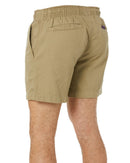 Light Weight Elastic Waist Utility Short - Khaki - AJP Industrial Supplies - ritemate - rm1010 - kha - xs