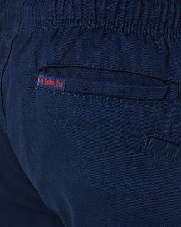 Light Weight Elastic Waist Utility Short - Navy - AJP Industrial Supplies - ritemate - rm1010 - nvy - xs