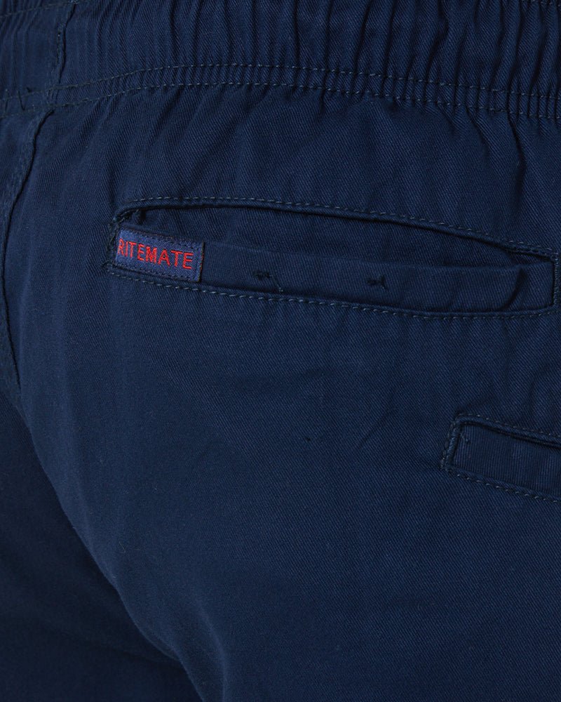 Light Weight Elastic Waist Utility Short - Navy - AJP Industrial Supplies - ritemate - rm1010 - nvy - xs
