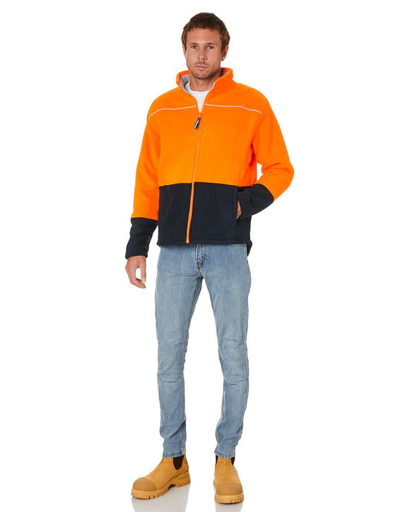 LUMBER Hi Vis Jacket - Orange/Navy - AJP Industrial Supplies - *rainbird - 8471 - on - xs
