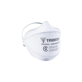 MASK TRIDENT FLAT FOLD P2 UNVALVED RESPIRATOR STANDARD BOX 20 - AJP Industrial Supplies - 04B - RTCFFP2S