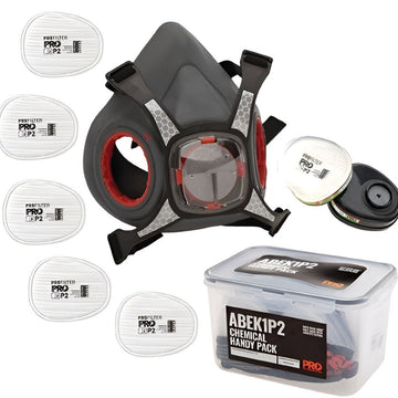 Maxi Mask 2000 Half Face Respirator Chemical Kit Handy Pack - AJP Industrial Supplies - HMABEK1P2 - HP