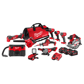 Milwaukee M18 FUEL 10 PIECE POWER PACK 10C4 KIT - Tools - AJP Industrial Supplies - M18FPP10C4603B