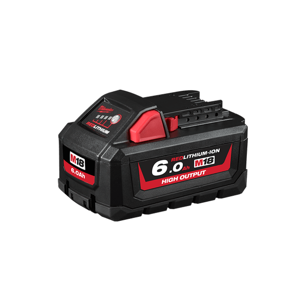 Milwaukee M18 REDLITHIUM - ION HIGH OUTPUT 6.0Ah Battery - AJP Industrial Supplies - 18C - M18HB6