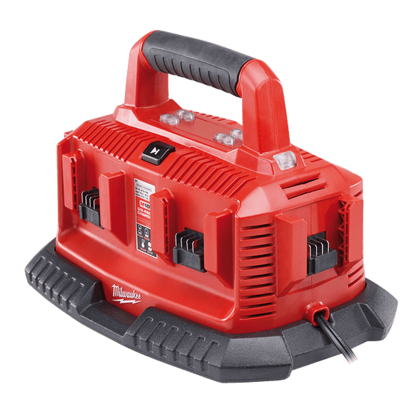 Milwaukee M18 Six Pack Sequential Charger - AJP Industrial Supplies - 18C - M1418C6