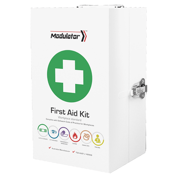 MODULATOR 4 Series Metal Cabinet First Aid - AJP Industrial Supplies - AFAKMODM4