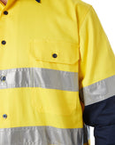Open Front LS Shirt With Tape - Yellow/Navy - AJP Industrial Supplies - ritemate - rm1050r - yn - xs