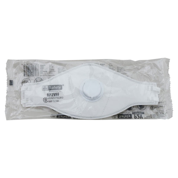 P2 Ultimate Fit Respirator With Valve 10 Pack - White - AJP Industrial Supplies - on - site - safety - rp2vff
