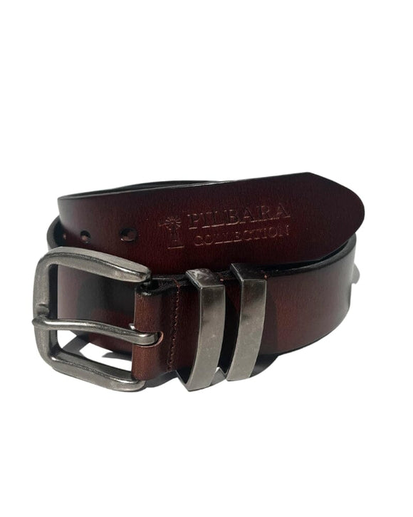 Pilbara Leather Belt - Tan - AJP Industrial Supplies - pilbara - rmpc035 - tan - 82