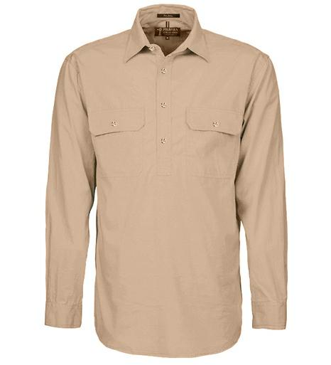 Pilbara RM200CF Men's Closed Front Shirt XS - XL - AJP Industrial Supplies - I19910S31763C36012