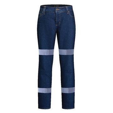 Pilbara RM220LSDR Ladies Reflective Stretch Denim Jeans - AJP Industrial Supplies - RM220LSDR - 1
