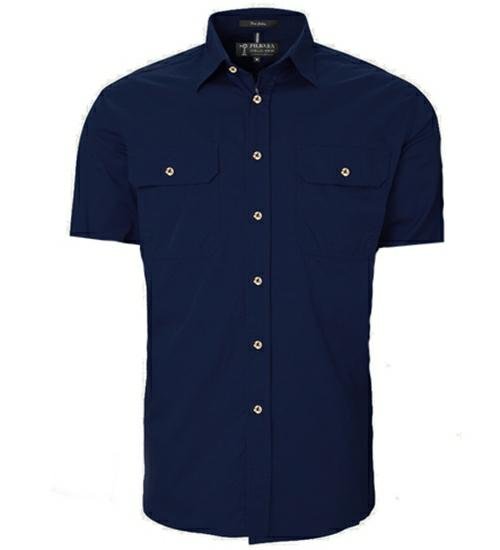 Pilbara RM500BTS Mens Open Front S/S Shirt - AJP Industrial Supplies - I24213S70639C39028