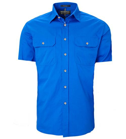 Pilbara RM500BTS Mens Open Front S/S Shirt - AJP Industrial Supplies - I24213S70639C36392