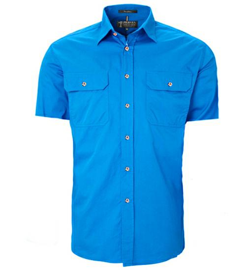 Pilbara RM500BTS Mens Open Front S/S Shirt - AJP Industrial Supplies - I24213S70639C37408
