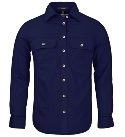 Pilbara RM600BT Women's Open Front L/S Shirt - AJP Industrial Supplies - I28335S91086C43320