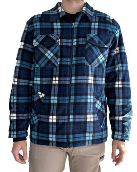 Polar Fleece Sherpa Lined Jacket - Blue/Navy/Black/White - AJP Industrial Supplies - ritemate - rmpc056 - bnbw - s