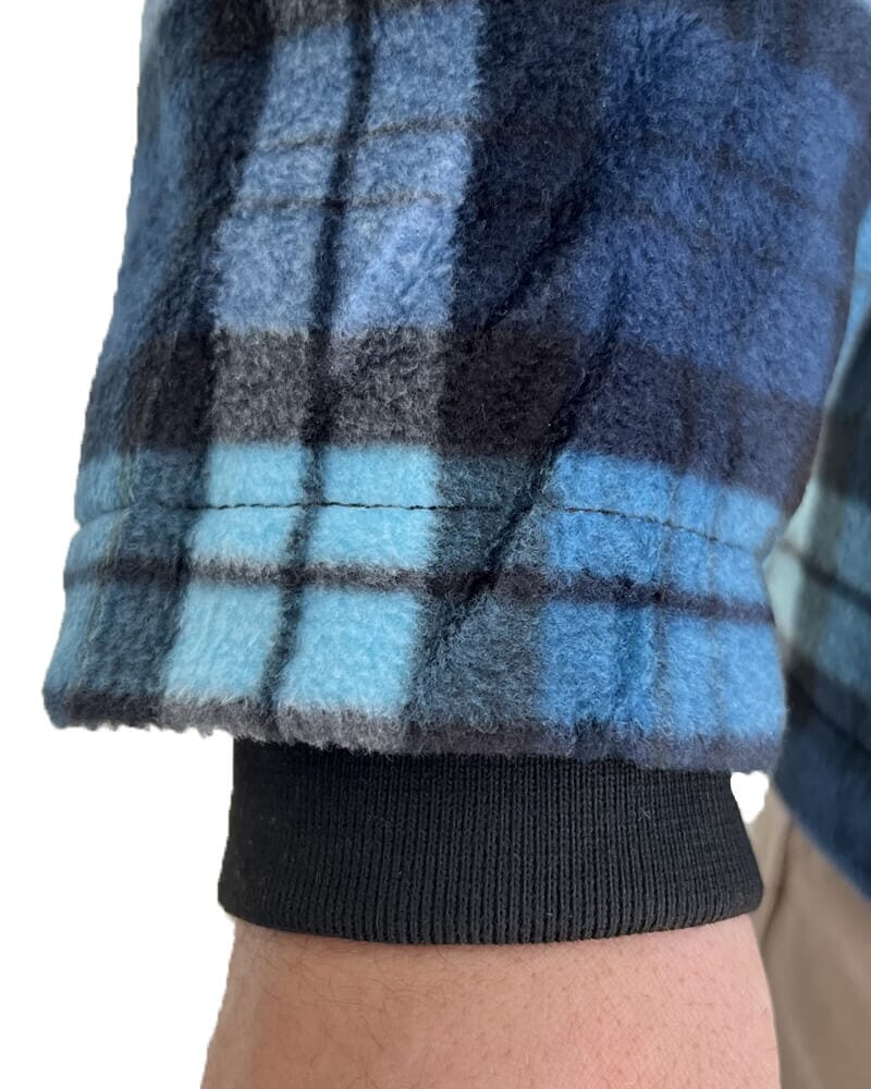 Polar Fleece Sherpa Lined Jacket - Blue/Navy/Black/White - AJP Industrial Supplies - ritemate - rmpc056 - bnbw - s