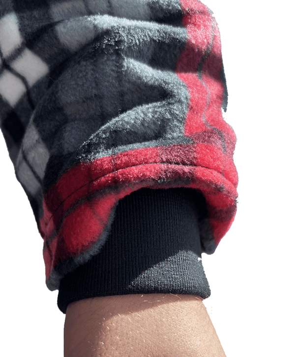 Polar Fleece Sherpa Lined Jacket - Red/Grey/Black/White - AJP Industrial Supplies - ritemate - rmpc056 - rgbw - s