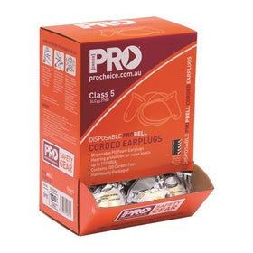Pro - Bullet PU Earplugs Corded - Box of 100 - AJP Industrial Supplies - EPYC