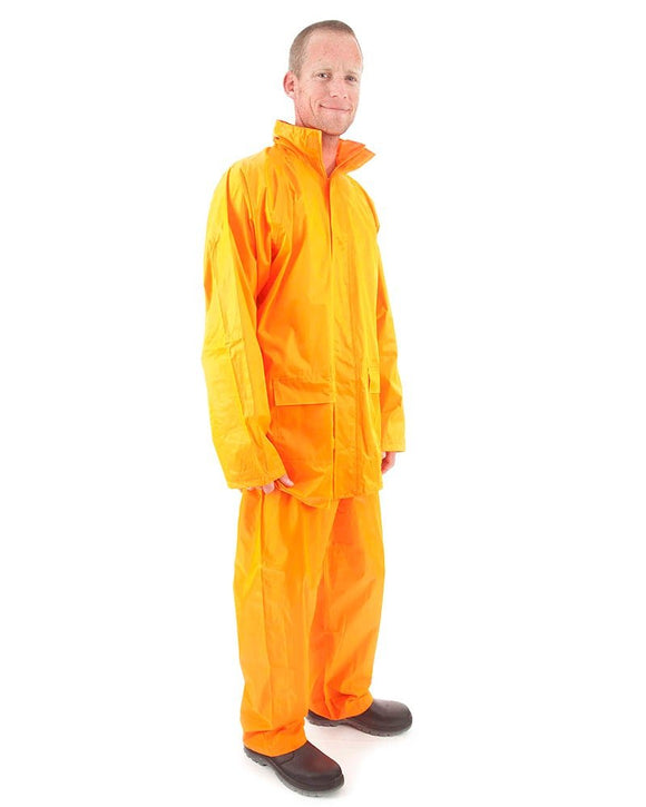 Rain Set in Bag - Orange - AJP Industrial Supplies - dnc - 3708 - orange - S