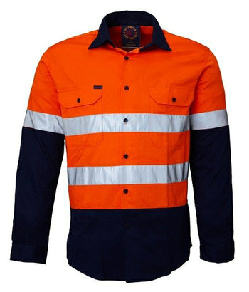 Ritemate 2 Tone Open Front L/S 3M Tape RM1050R - AJP Industrial Supplies - I2961S17822C10379