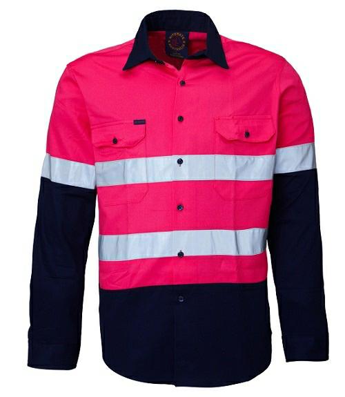 Ritemate 2 Tone Open Front L/S 3M Tape RM1050R - AJP Industrial Supplies - I2961S17822C17790