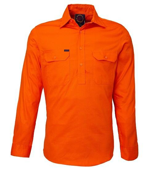 Ritemate Closed Front RM100CF Long Sleeve Shirt - AJP Industrial Supplies - I2957S17782C17787