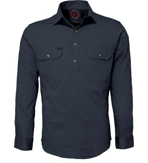 Ritemate Closed Front RM100CF Long Sleeve Shirt - AJP Industrial Supplies - I2957S17782C10369