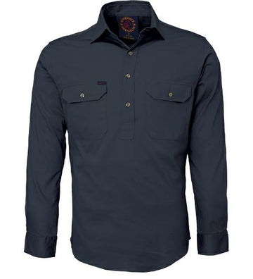 Ritemate Closed Front RM100CF Long Sleeve Shirt - AJP Industrial Supplies - I2957S17782C10369