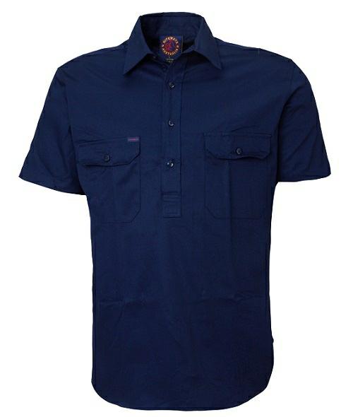 Ritemate Closed Front RM100CFS Short Sleeve Shirt - AJP Industrial Supplies - I2958S56112C10372