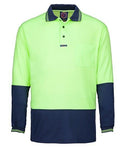 Ritemate Hi - Vis Long Sleeve Polo RM2346 - AJP Industrial Supplies - I2974S17964C10399