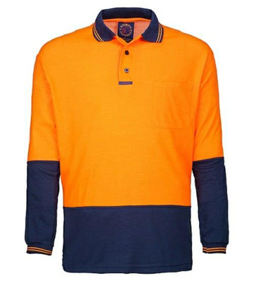 Ritemate Hi - Vis Long Sleeve Polo RM2346 - AJP Industrial Supplies - I2974S17964C10398