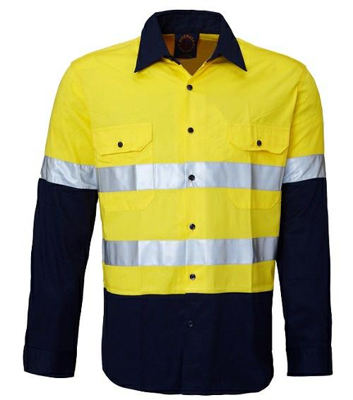 Ritemate Ladies Open Front L/S 3M Tape RM208V2R - AJP Industrial Supplies - I19911S31765C36388