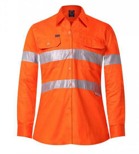 Ritemate Ladies Open Front L/S 3M Tape RM208V3R - AJP Industrial Supplies - I22206S47521C22542