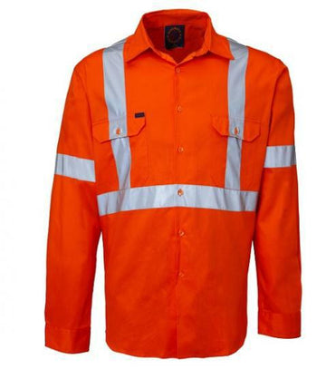 Ritemate Open Front X Back L/S Shirt RM106XR - AJP Industrial Supplies - I18393S23527C13921