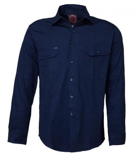 Ritemate RM1000 Open Front Long Sleeve Shirt - AJP Industrial Supplies - I2948S17641C10349