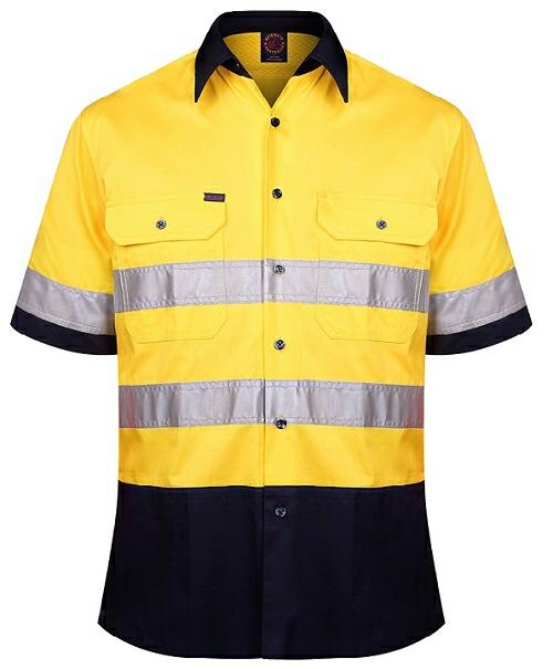 RiteMate RM107V2RS two tone s/s shirt w/3M tape - AJP Industrial Supplies - I24013S62917C29483