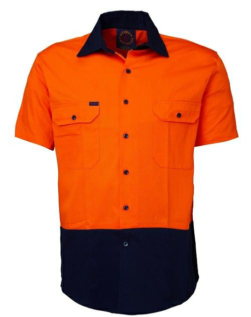 RiteMate RM107V2S vented open front S/S shirt - AJP Industrial Supplies - I24159S62684C30916