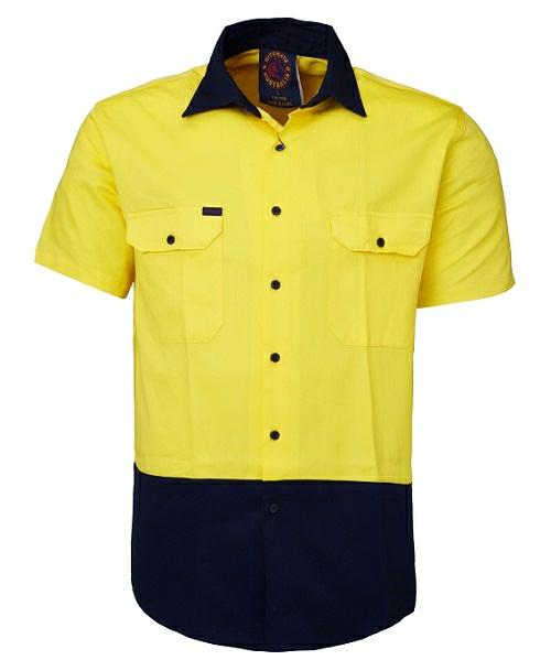 RiteMate RM107V2S vented open front S/S shirt - AJP Industrial Supplies - I24159S62684C30916