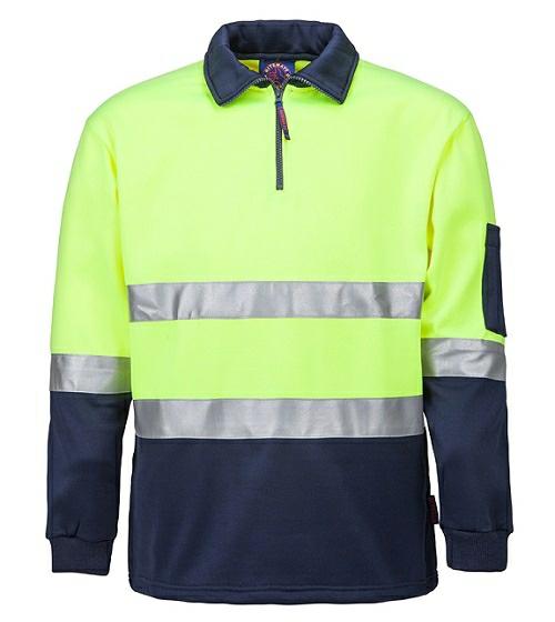 RiteMate RM6012R Half Zip Fleecy Pullover w/tape - AJP Industrial Supplies - I2987S31807C10423